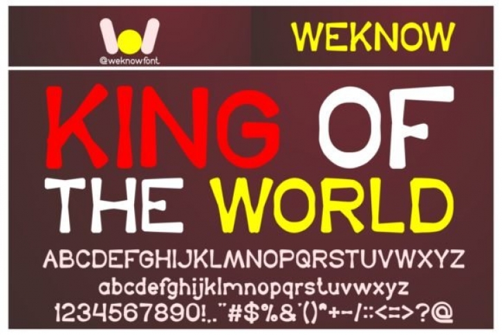 King of the World Font Download