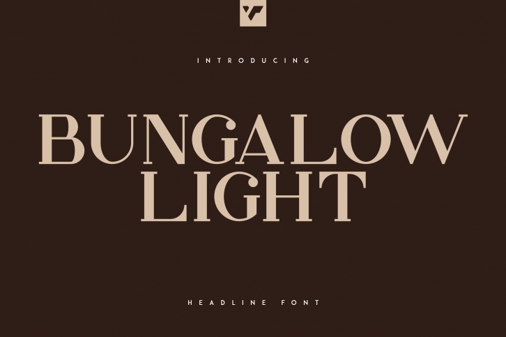 Bungalow Headline Light Font Font Download