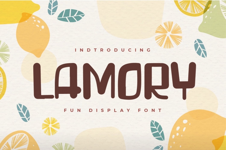 Lamory - Fun Display font Font Download