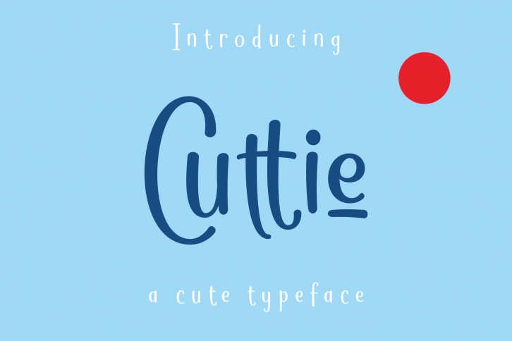 Cuttie - a cute typeface Font Download