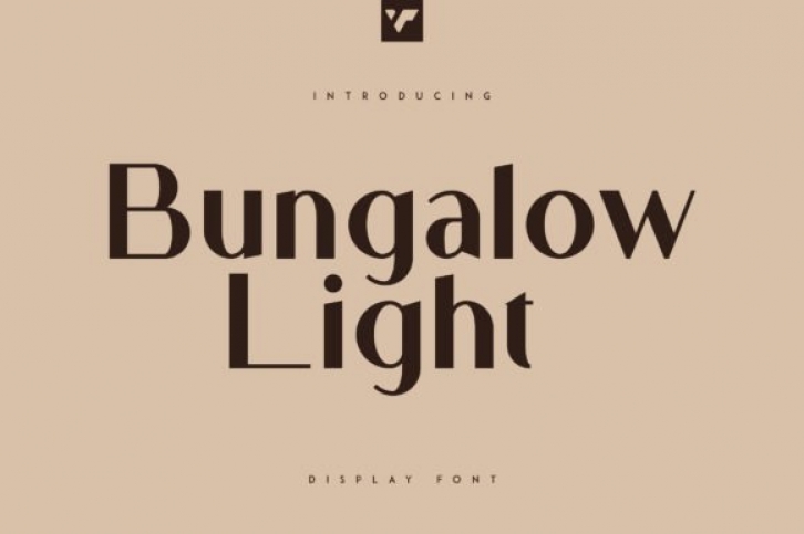 Bungalow Light Font Download