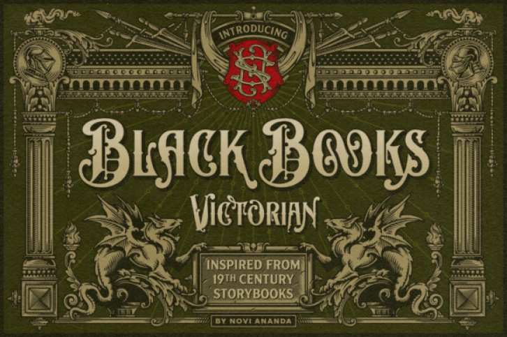 Black Books Victorian Font Download