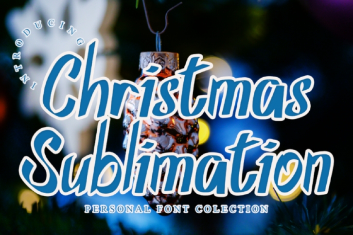 Christmas Sublimation Font Download