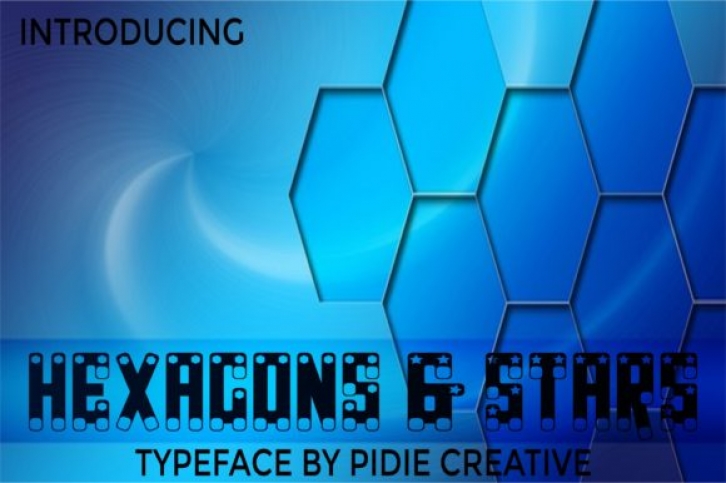 Hexagons  Stars Font Download