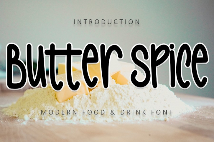 Butter Spice - Modern Food & Drink Font Font Download