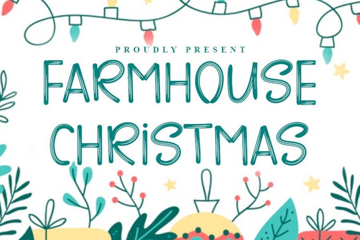 Farmhouse Christmas - Brush Christmas Font Font Download