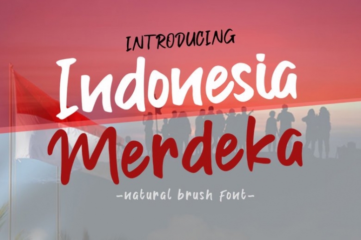 Indonesia Merdeka | A Stylish Handwritten Brush Font Font Download