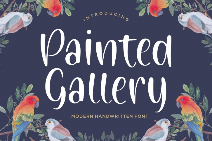 Painted Gallery Modern Handwritten Font Font Download