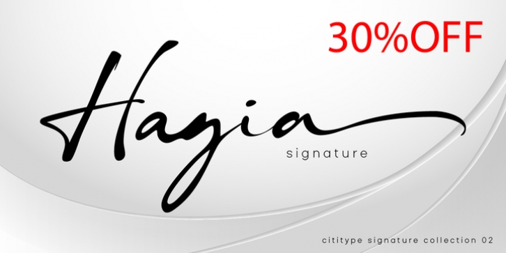 Hagia Signature Font Download