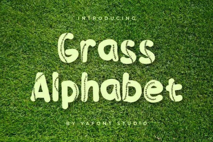 Grass Alphabet Font Download