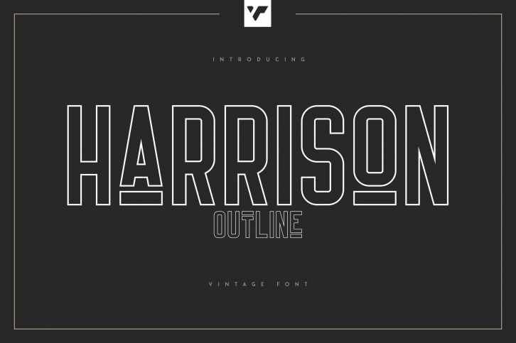 Harrison - Outline Font Font Download