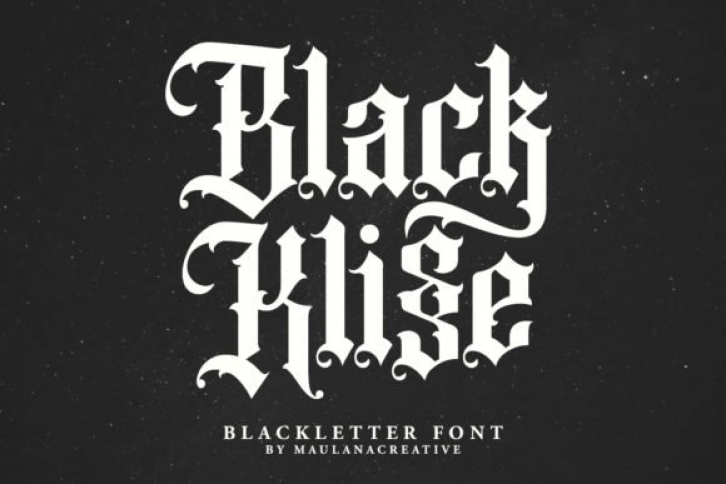 Black Klisse Font Download
