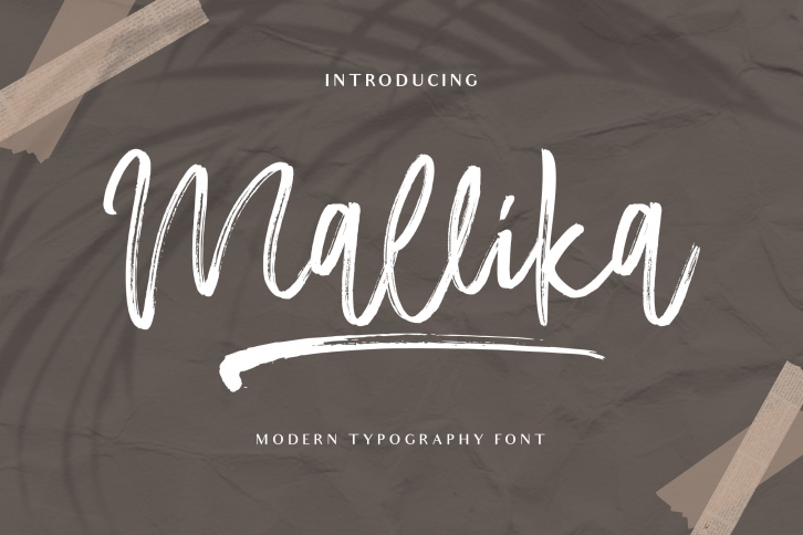 Mallika Beautiful Brush Font Font Download
