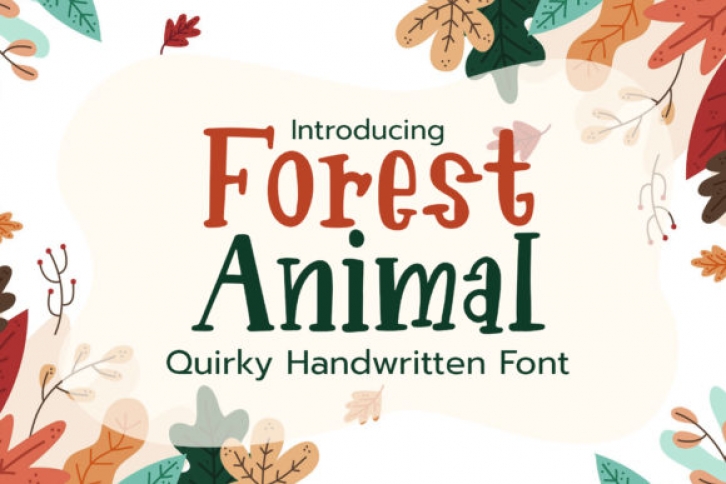Forest Animal Font Download
