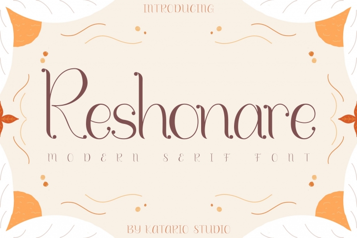 Reshonare | Modern Serif Font Font Download