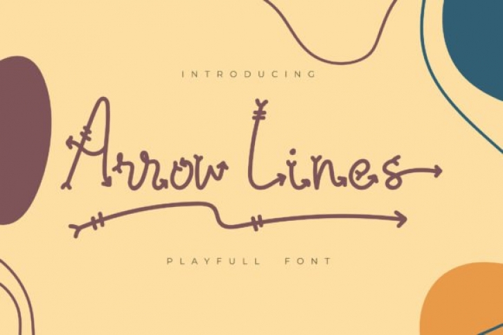 Arrow Lines Font Download