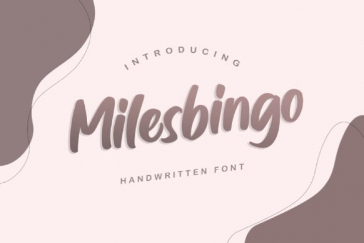 Milesbingo Font Download