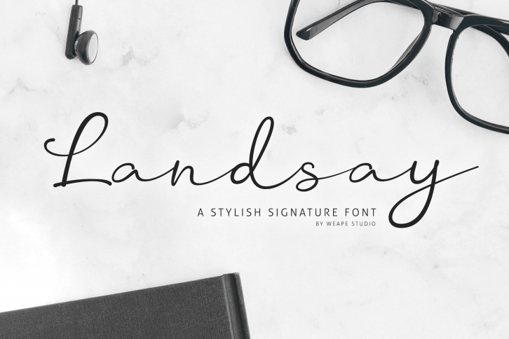Landsay - Stylish Signature Font Font Download