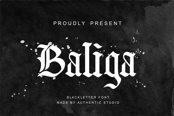 Baliga Blackletter Font Font Download