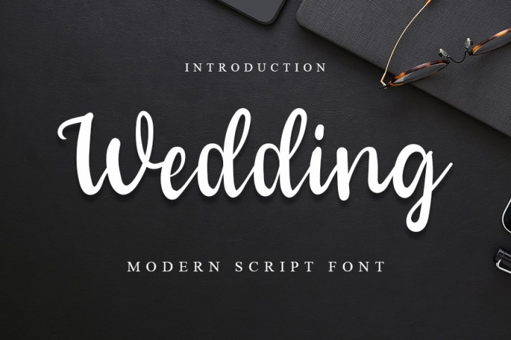 Wedding | A Modern Script Font Font Download