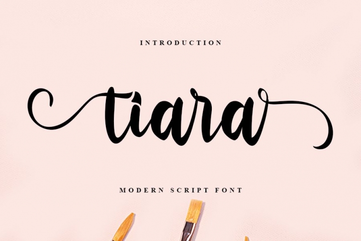 Tiara | Modern Script Font Font Download