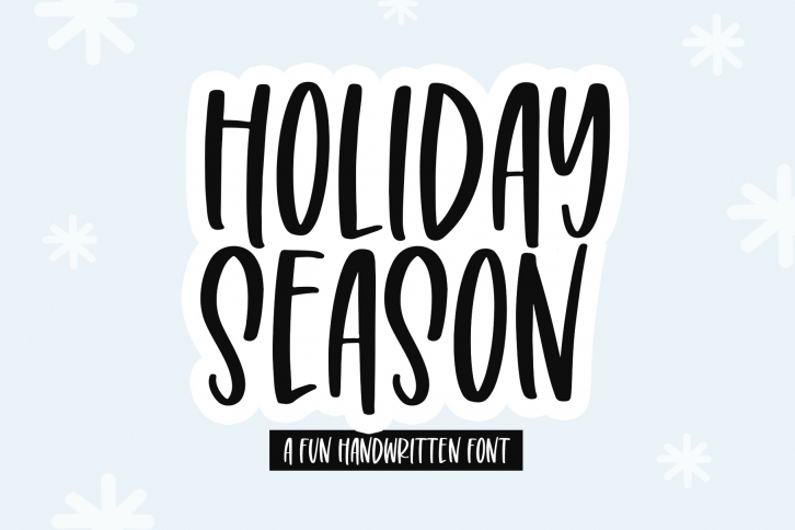 Holiday Season - A Tall Handwritten Font Font Download