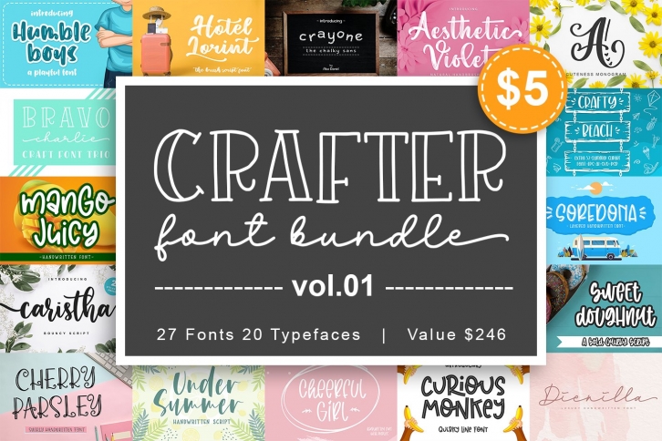 Crafter Font Bundle Vol. 1 Font Download