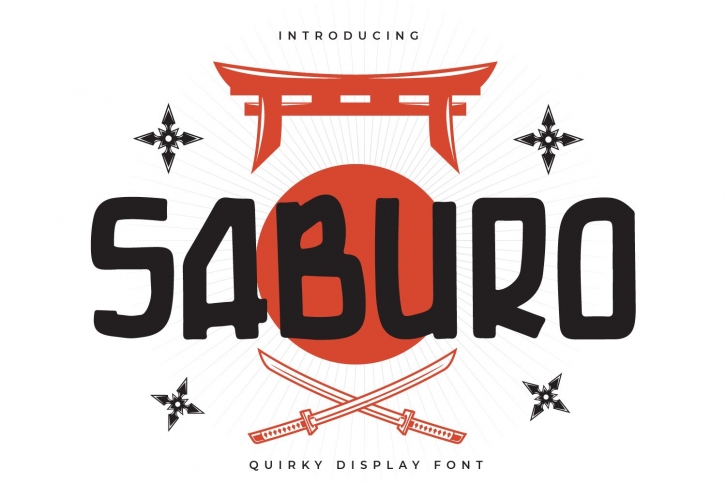 Saburo - Quirky Display Font Font Download