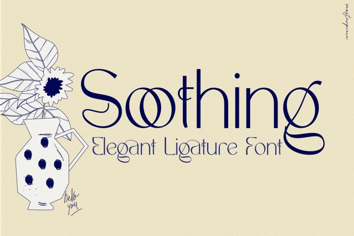 Soothing - Unique Ligature Font Font Download