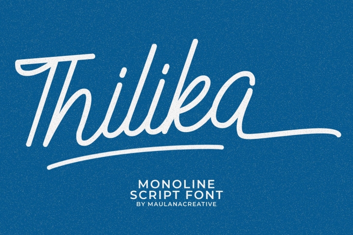 Thilika Monoline Script Font Font Download