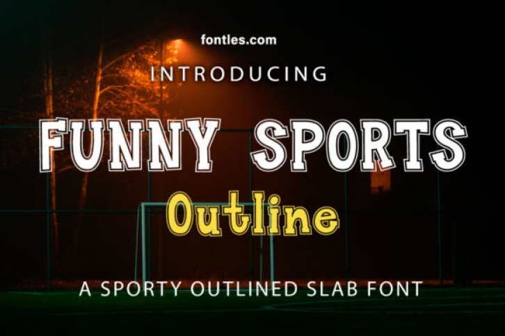 Funny Sports Outline Font Download