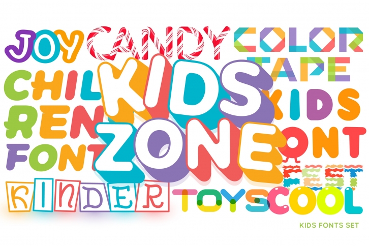 Kids Fonts Set Font Download