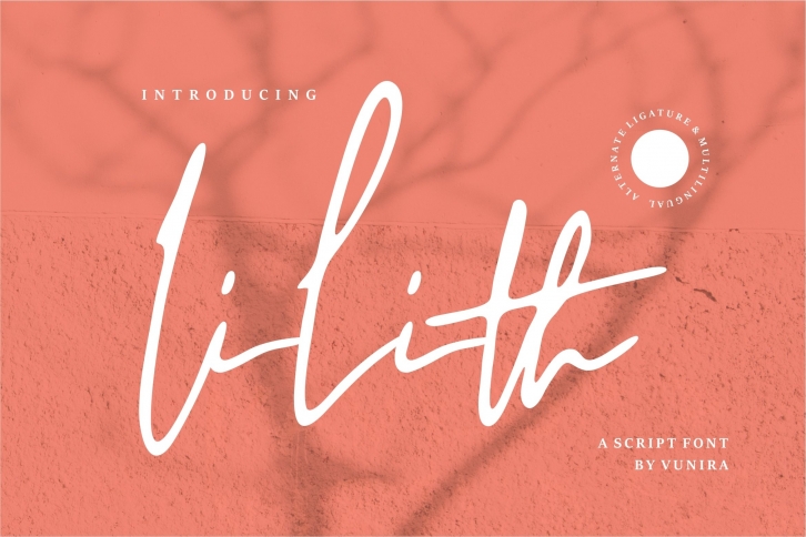 Lilith | A Script Font Font Download