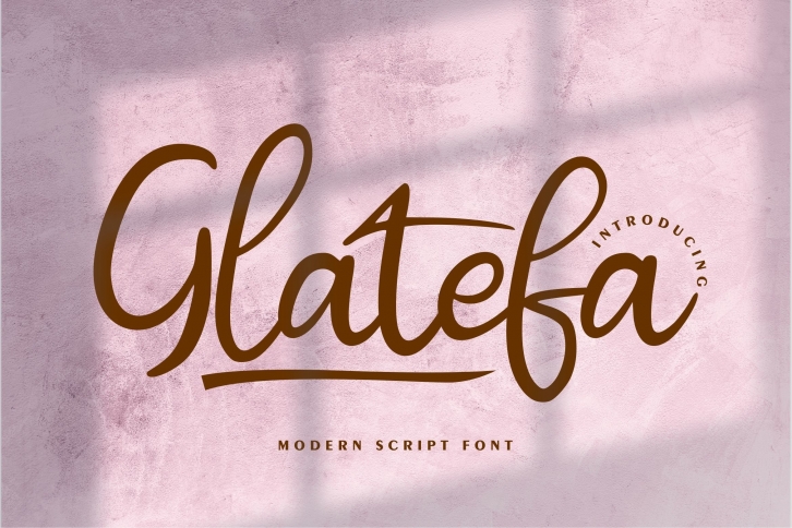 Glatefa | Modern Script Font Font Download