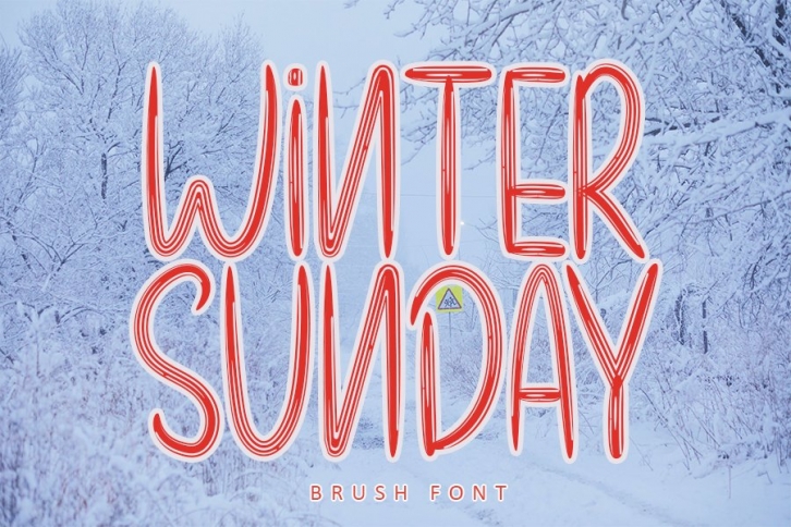 Winter Sunday - Unique Brush Font Font Download