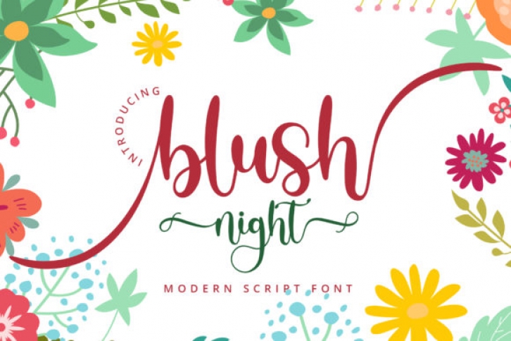 Blush Night Font Download