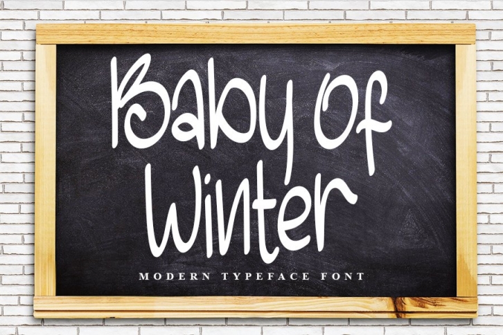 Baby Of Winter - Modern Typeface Font Font Download