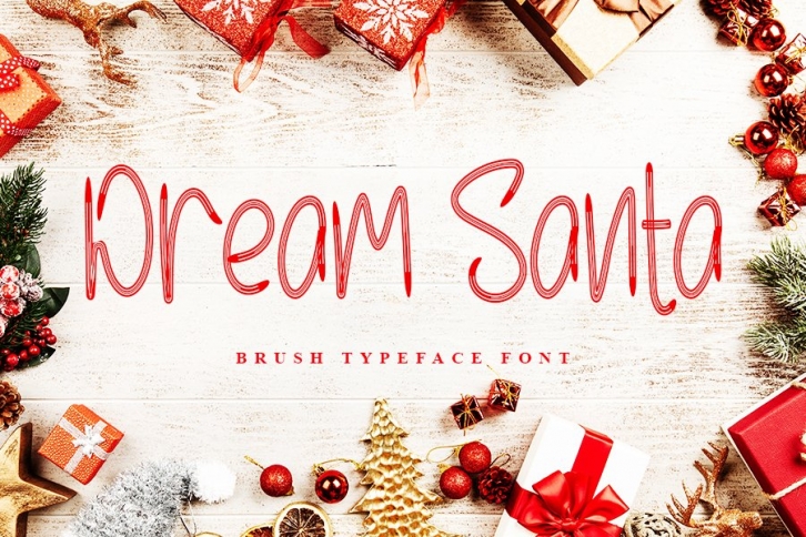 Dream Santa - Brush Typeface Font Font Download