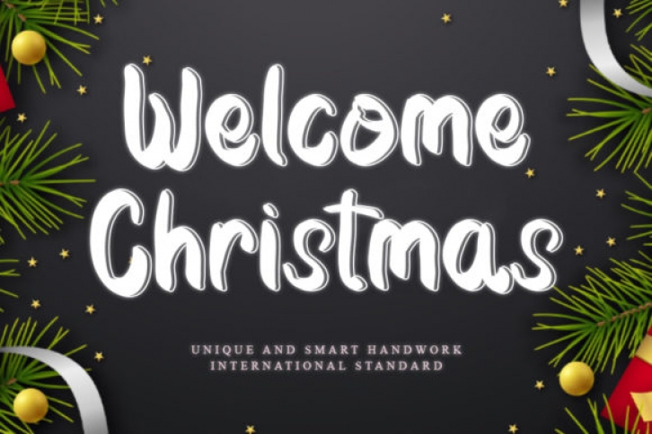 Welcome Christmas Font Download