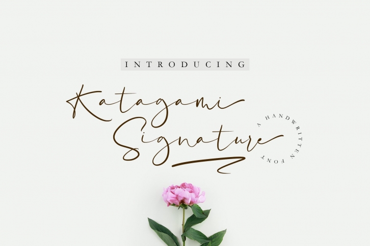 Katagami Signature Font Download