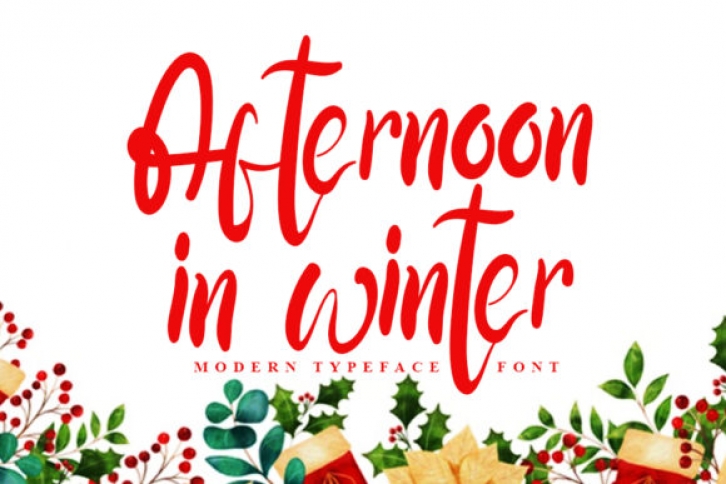 Afternoon in Winter Font Download