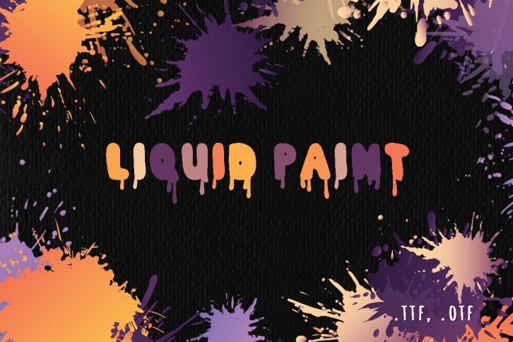 Liquid paint Font Download