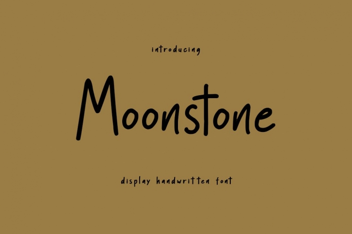 Moonstone - Display Handwritten Font Font Download