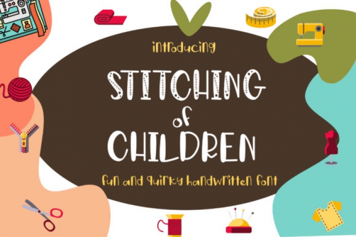 Stitching of Children Font Download