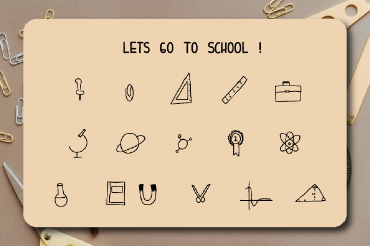 Let's Go to School Font Download
