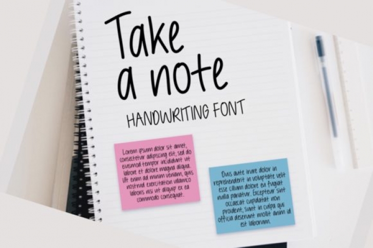 Take a Note Font Download