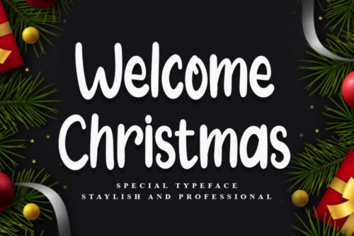 Welcome Christmas Font Download