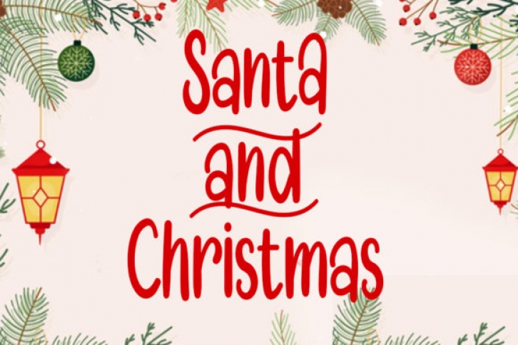 Santa and Christmas Font Download