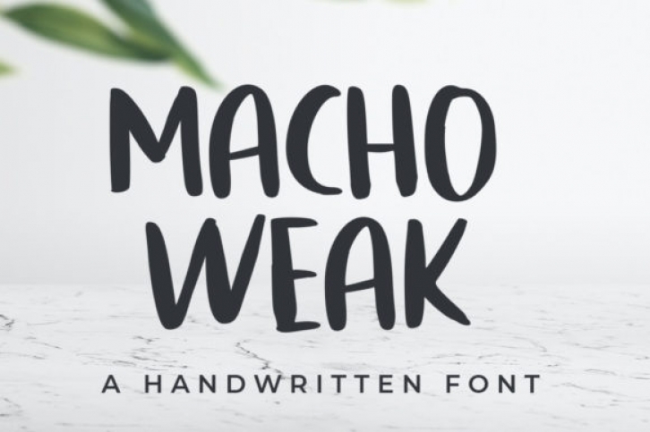 Macho Weak Font Download