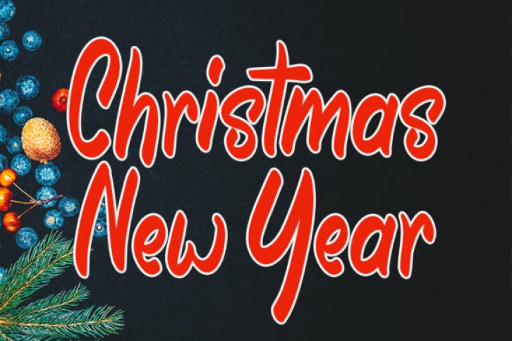 Christmas New Year Font Download
